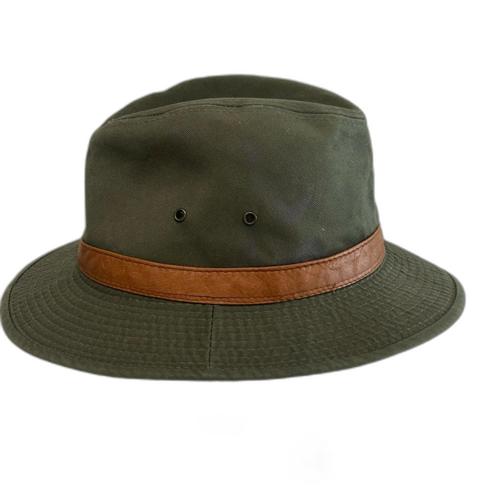 Scala Classica Fedora Hat Men's Size L Color Oliv… - image 4